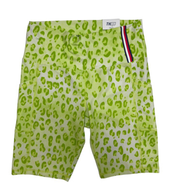 Tommy Hilfiger Sport Women's Bright Green Cheetah Print Bike