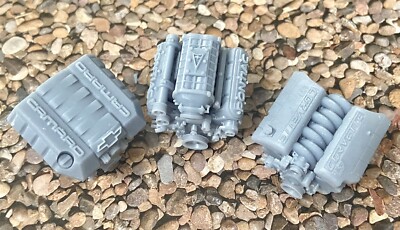 1:24 Scale: GM Engine Pack; 3 Engines: Pontiac LS, Corvette LS3;Custom Camaro SS