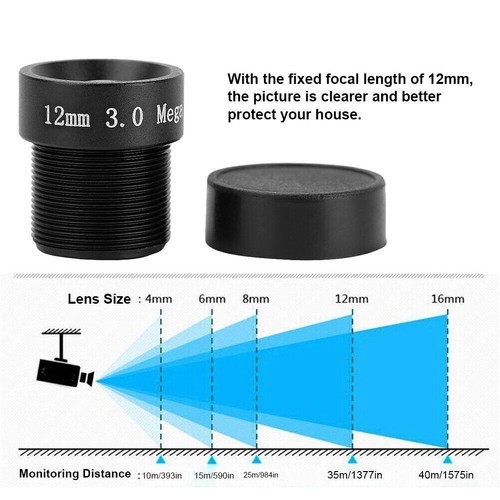 CCTV 3MP 12mm Focal-Length Board Lens Smart Surveillance Replacement Parts for - Picture 6 of 11