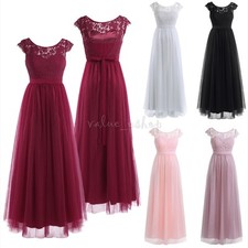 Women's Retro Lace Formal Evening Prom Cocktail Party Bridesmaid Wedding Dress 