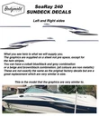 Sea Ray 240 Sundeck reproduction Graphics/Stripes/Decals