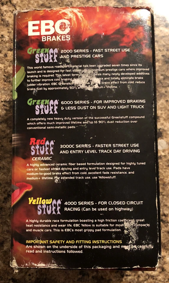 EBC 前刹车片 适用于雷克萨斯 LS400 93-94 DP31006C Redstuff 陶瓷低灰尘 OB — 第 3/4 张图片