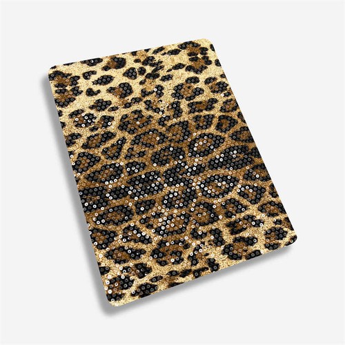 Tela tejida con lentejuelas con estampado de leopardo tela transparente ropa hágalo usted mismo - Imagen 12 de 14