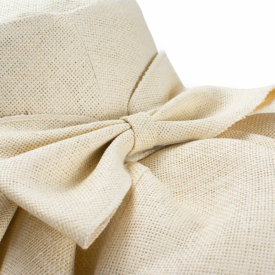 1pc Collapsible Wide Brim Hats Kentucky Derby Floppy Caps Women Headwear Accesso - Image 3 of 4