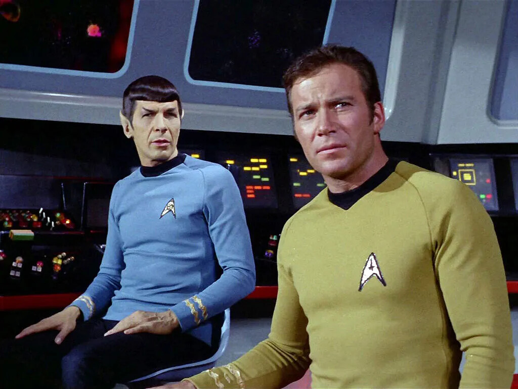 Spock Captain Kirk from Original Star Trek SCI FI TV Picture Spock Captain Kirk from Original Star Trek SCI FI TV Picture