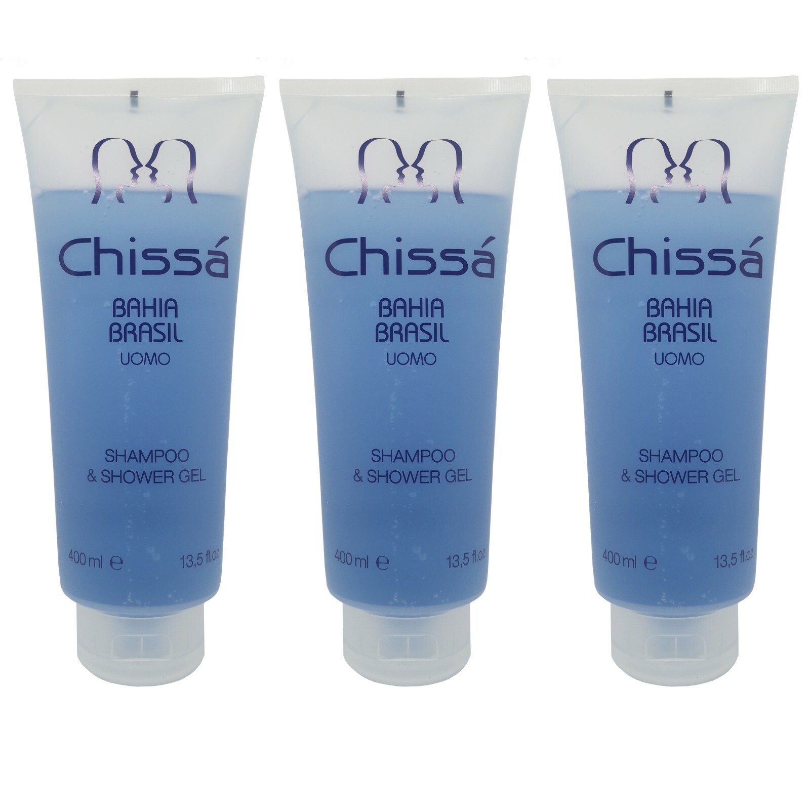 3 pezzi CHISSÀ BAHIA BRASIL UOMO Shampoo e Shower Gel doccia gel corpo 400ml