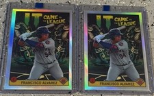 2022 Bowman Refractor 2 Card Lot Came Into League Insert Francisco Alvarez !