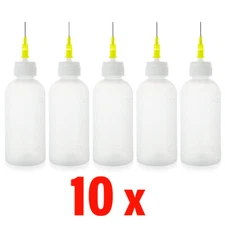 10pcs 50ml Needle Tip Bottles Set Squeeze Plastic Bottles Oil Liquid Glue Ink