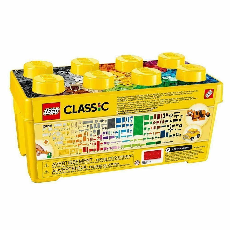 LEGO Classic Medium Creative Brick Box 10696 Building Toy Set Featuring Storage - Image 2 of 4
