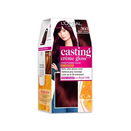 L'Oreal Paris Casting Crème Gloss, Hair Color Black Cherry 360, 87.5g
