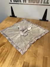 Carter  s Gray Elephant Security Blanket Grey Lovey Lovie Soft Cuddle Satin 2016