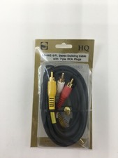 STEREO DUBBING CABLE 6 FT W/ TRIPLE RCA PLUGS BA-44G