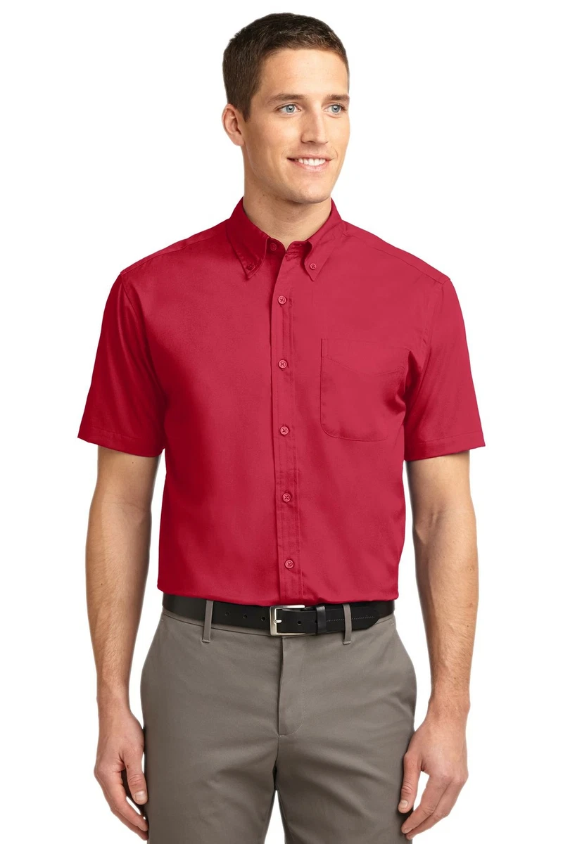 Red Big & Tall Button-Down Dress Shirts for Men for sale | eBay