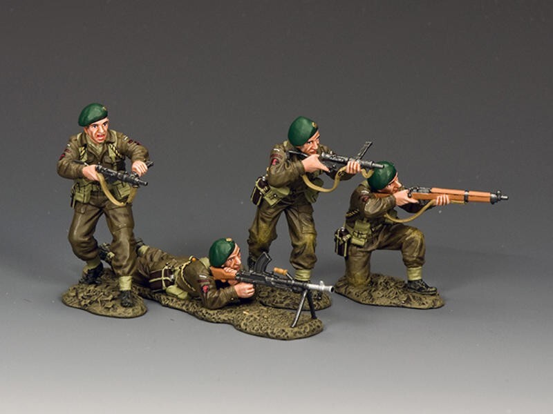 DD331 Free French Commandos Set 1 King & Country soldats miniatures en métal de collection