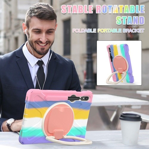 Rotating Shockproof Carry Tablet Case For Samsung Galaxy Tab S9 Ultra S9 Plus S8 - Picture 8 of 110