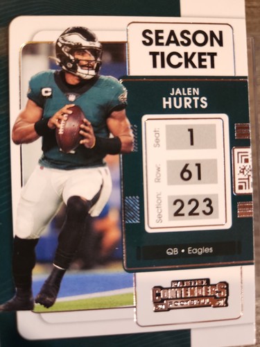 Jalen Hurts - 2021 Panini Contenders Season Ticket #79 PHILADELPHIA EAGLES QB - Bild 1 von 12