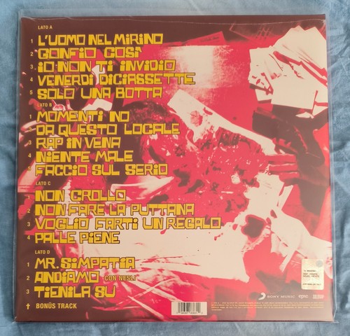 FABRI FIBRA - Mr. Simpatia - 2 LP VINILE ROSSO EDIZIONE 2020 NUOVO SIGILLATO - Foto 4 di 4