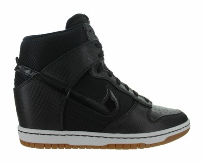 nike dunk sky hi black black sail
