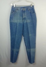 Vintage Lee High Rise Blue Denim Jean Pants Womens Size 14M Measured 32x32