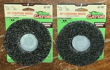 Lot of 2 GATOR 4-1/2" Stripping Wheel Extra Coarse Paint & Rust Remover #9483