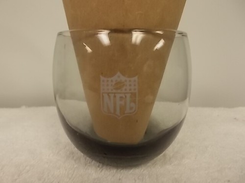 Chicago Bears NFL Football Smokey Gray Stemless Wine Drinking Glass - Picture 5 of 8