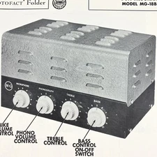 1953 Don McGohan Amp MG-28B Service Wire Schematic Repair Manual Vtg Original