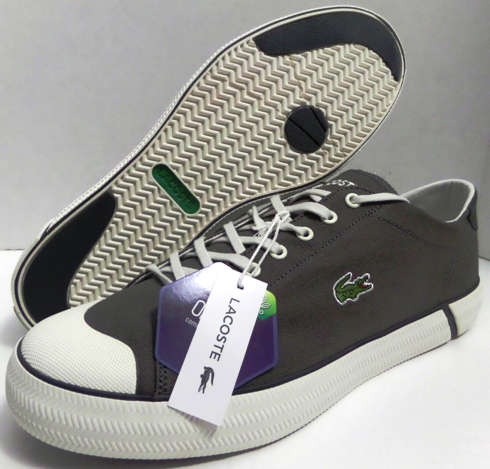 Regelen vloeistof Haan Men's Lacoste US Shoe Size 12 Gripshot CMA Dark Grey Gray / Off White  Sneaker | eBay
