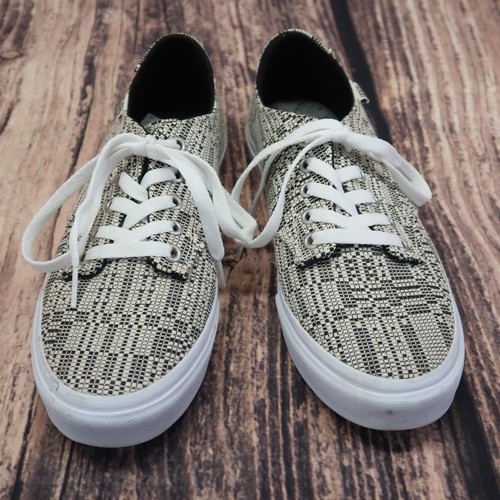 Vans Ultracush Camden Optical Woven Deluxe Womens Size 9 Black Beige Skate  Shoes | eBay