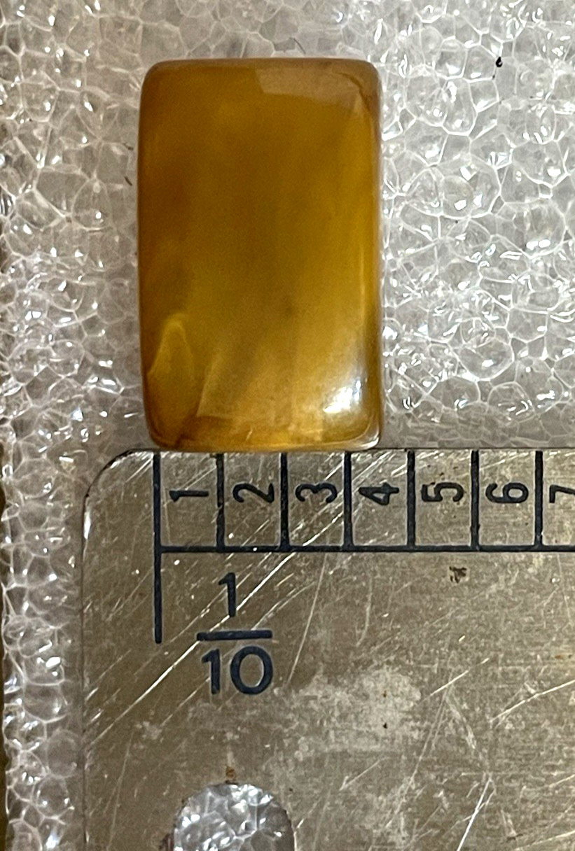 100 Vintage  Green Jade Bakelite Rectangular disc… - image 3