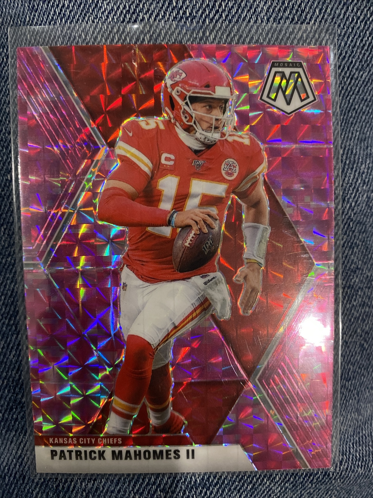 2020 Panini Mosaic Camo Pink Prizm Patrick Mahomes #1 Chiefs Mint 🔥🏈💎