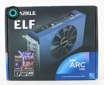 Sparkle Intel Arc A380 ELF 6GB GDDR6 Single Fan SA380E-6G FREE
