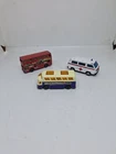 Joblot 3 Vintage Matchbox Diecast Model Ambulance Bus Etc Toy Cars