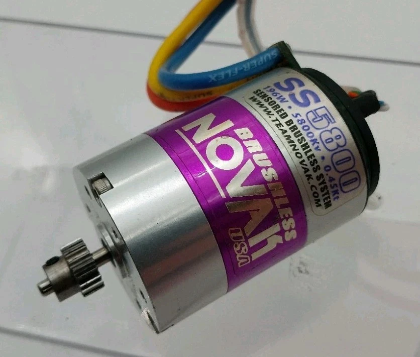 Novak SS Super Sport 225w Sensored Brushless ESC & 5800kv Motor RC Losi HPI AE - Image 2 of 4