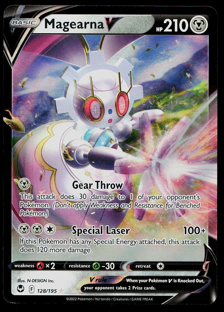 Pokemon Card Silver Tempest Magearna V 128/195 V Rare