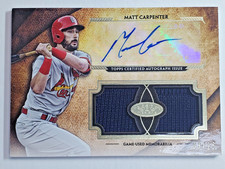 Matt Carpenter 2017 Topps Tier One Autograph 3/25 MCA Game Used Jersey Auto card