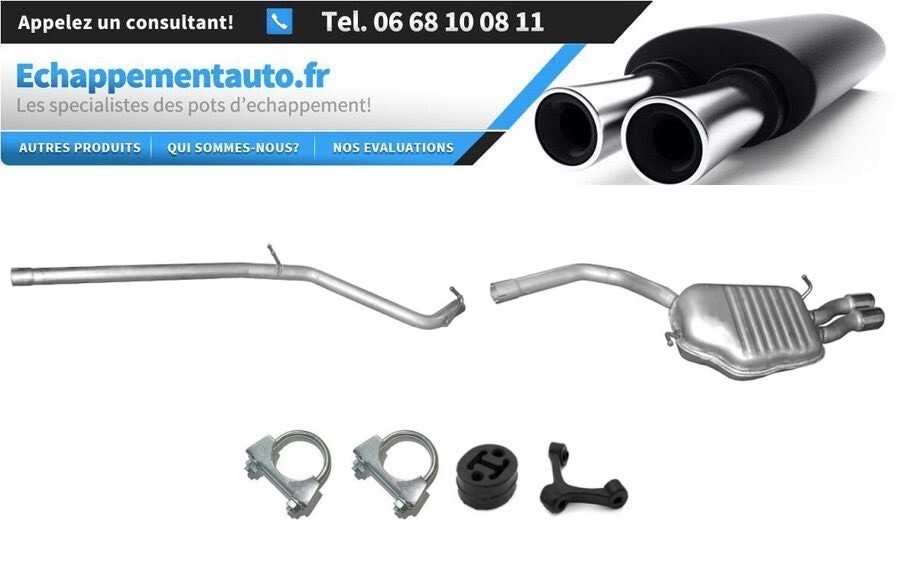 Tube central Seat Exeo 2.0 TDI avec silencieux arrière échappement berline break 3R5253609C