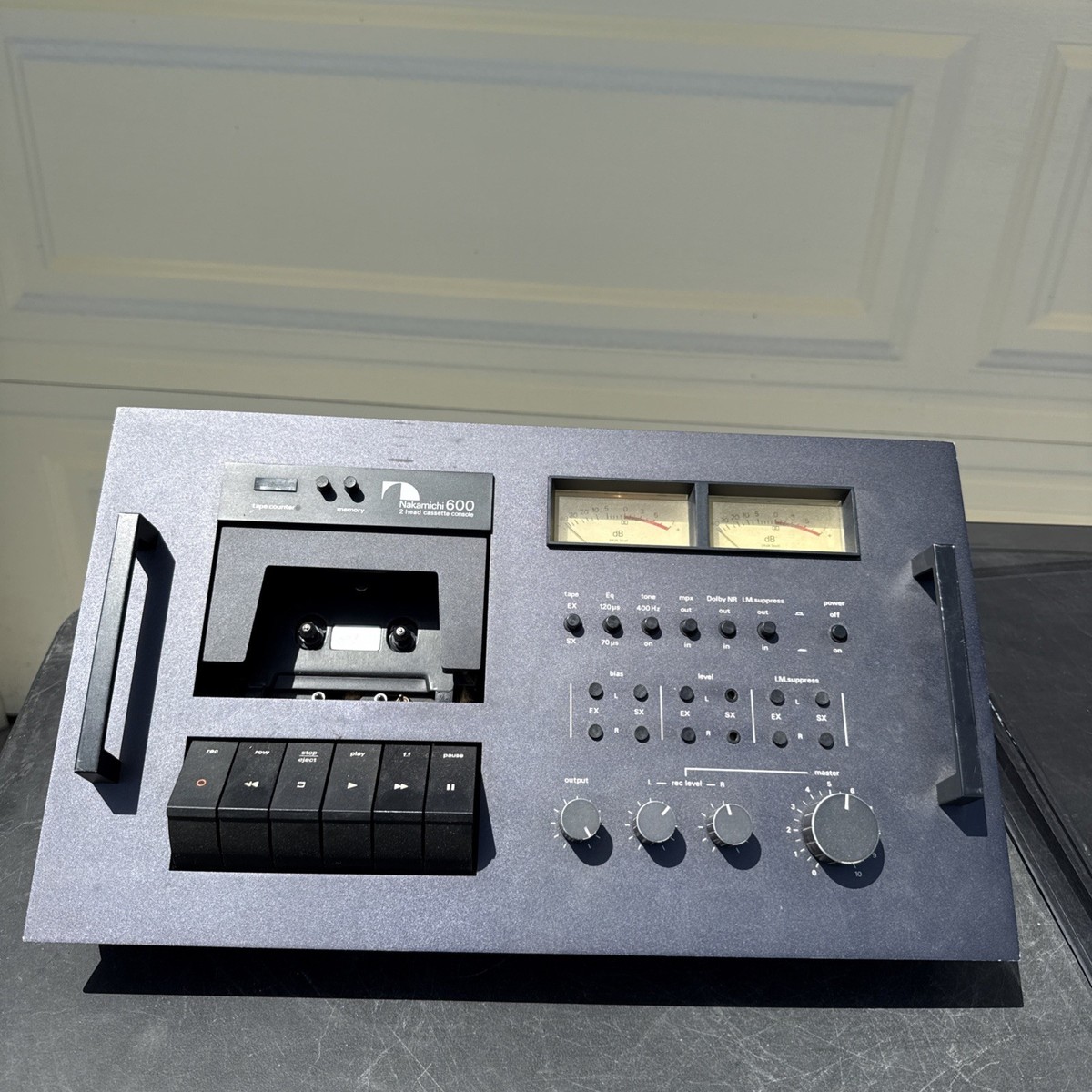 Vintage Nakamichi 600 2 Head Cassette Console Black With Dust