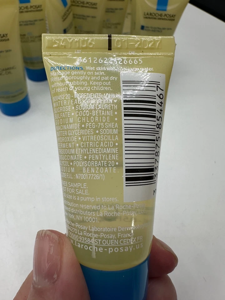 Lote de 21. Aceite limpiador en espuma suave La Roche Posay 0,5 oz tamaño de muestra NUEVO Foto 4 de 4