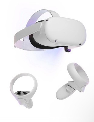 Meta Quest 2 Virtual Reality Headset 128GB All-in-One with 2 Controller