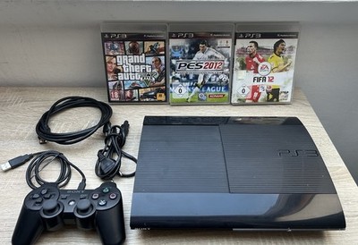 Sony PlayStation 3 PS3 Super Slim CECH-4004A, 500 GB, Inkl. Controller Kabel