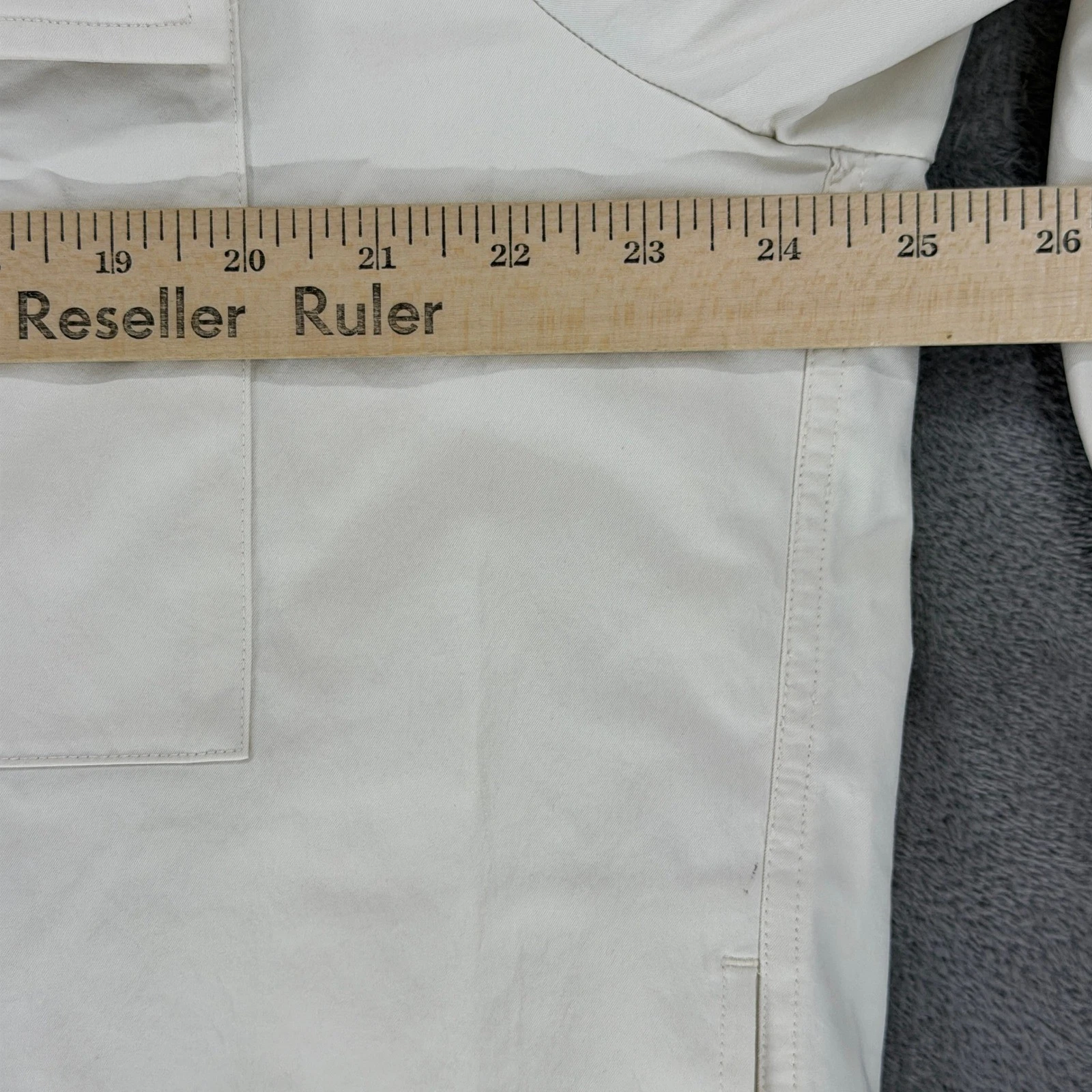 Lululemon Woven Button-Up Overshirt Mens XL Light Ivory LM3FX4S Jacket New image 5