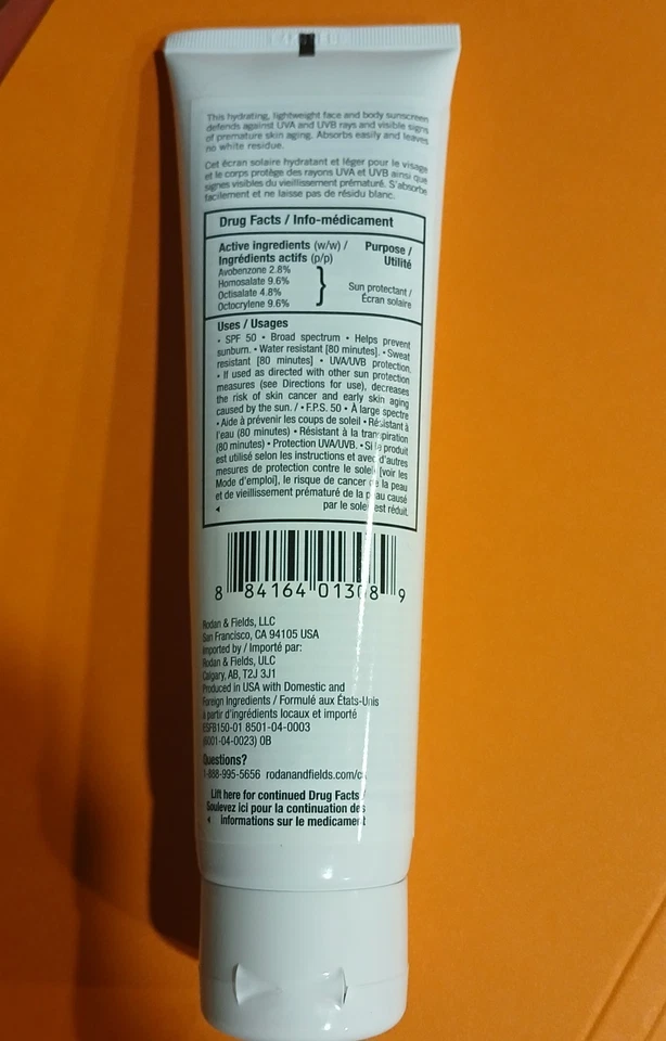 Protector solar facial + corporal Rodan and Fields (150 ml) - Nuevo - Envío gratuito - Fecha de caducidad 27/01 Foto 2 de 2