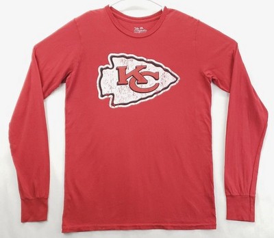 Majestic Kansas City Chiefs Patrick Mahomes 15 Shirt Mens Small Red Long Sleeve