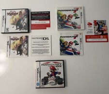 LOT OF 3 NINTENDO DS CASES  Manuals ONLY - Mario Kart 7, Mario Kart DS, Kingdom