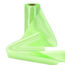 Fluorescent Green Satin Ribbon 4 Inch Wide 10.9 Yard Fabric Ribbon