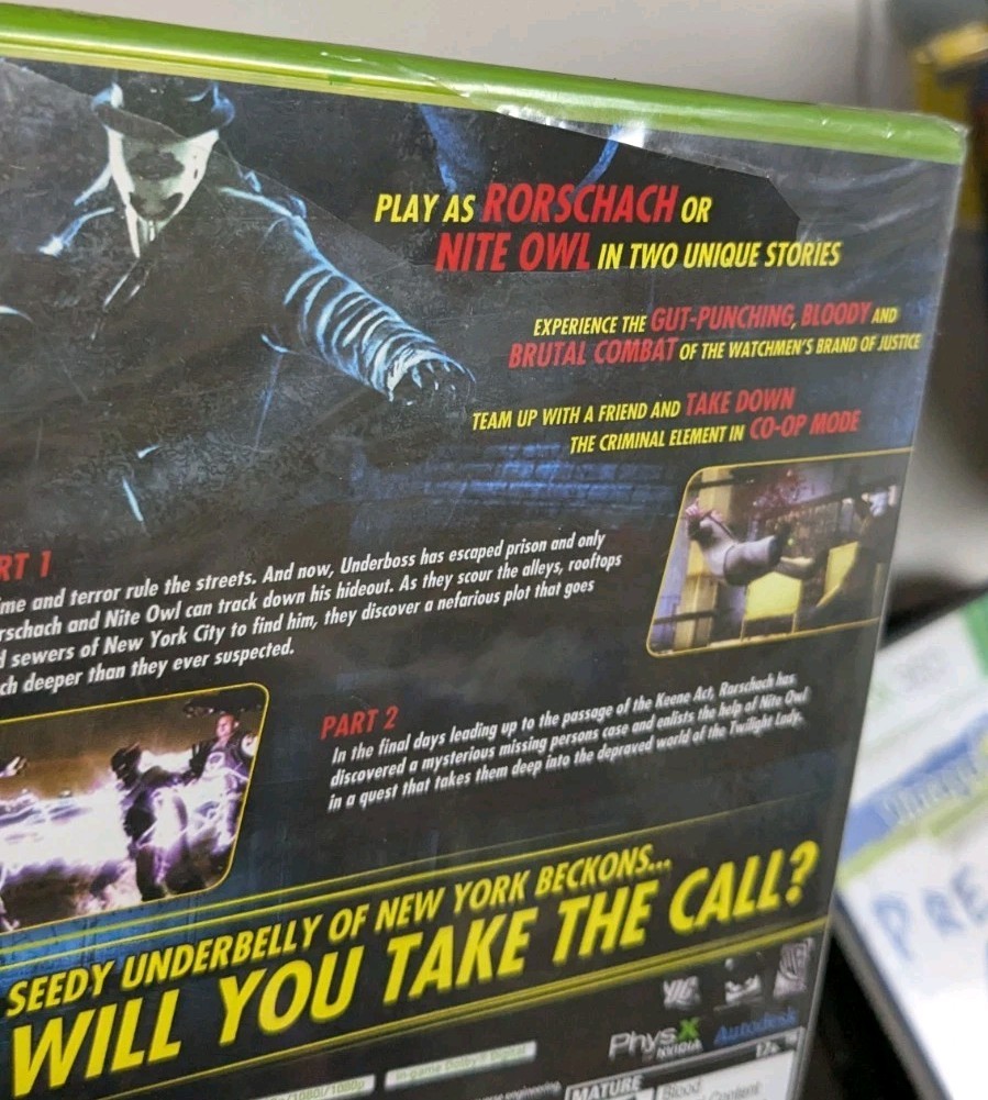xbox360★WATCHMEN THE END IS NIGH PARTS 1 Amazon.com: Watchmen: The End is Nigh - Part 1 & 2 - Xbox