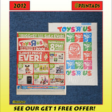 2012 Toys R Us 28 Page Unread Store Catalog + Plastic Bag