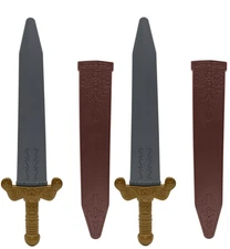 Toy Knight Roman Pirate Short Sword Prop Medieval Dagger Costume Set of 2