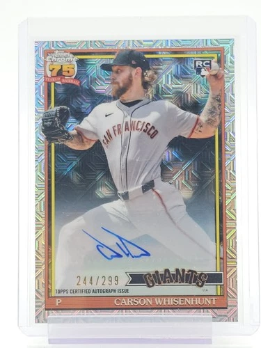 2026 Topps Series 1 Carson Whisenhunt 1991 Topps Baseball Chrome Autographs (RAW)