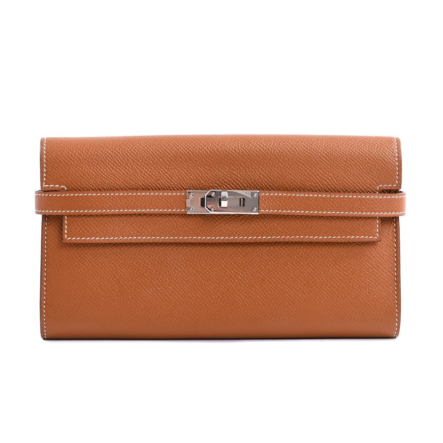 Hermes Kelly Wallet Long Gold C 2018 A 268008